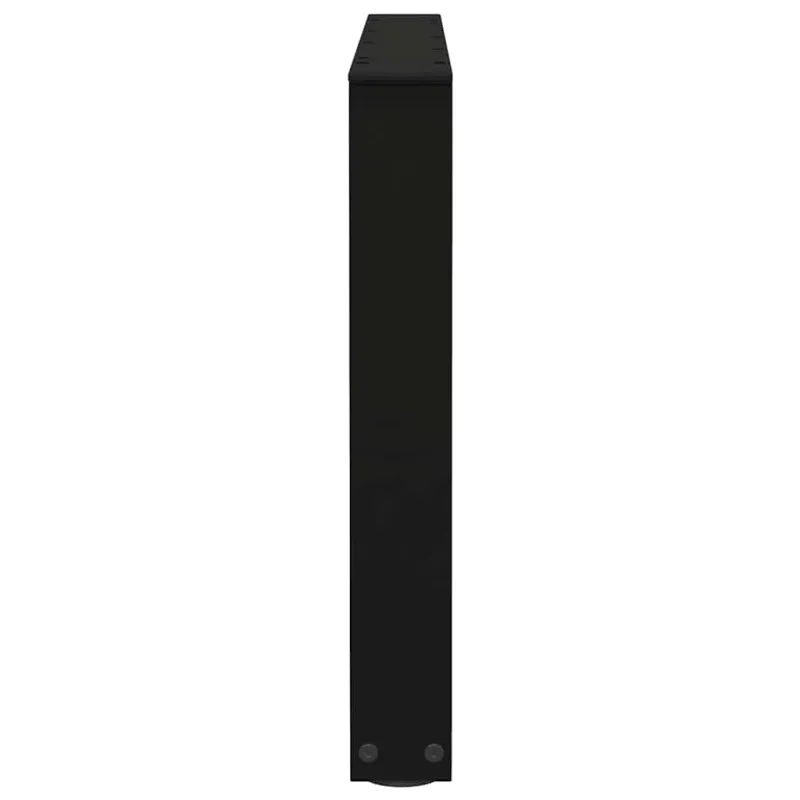 Kavos staliuko kojelės, V formos, 2 vnt., juodos, 70x(42-43,3) cm, plienas