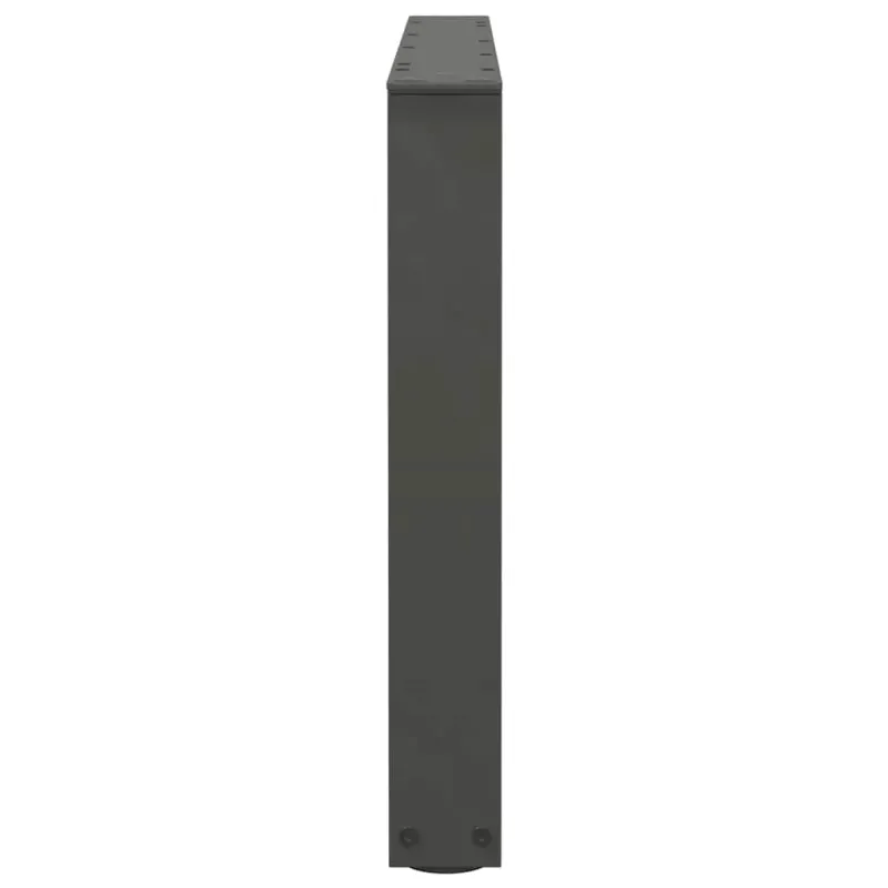 Kavos staliuko kojelės, V formos, 2 vnt., antracito spalvos, 70x(42-43,3) cm, plienas