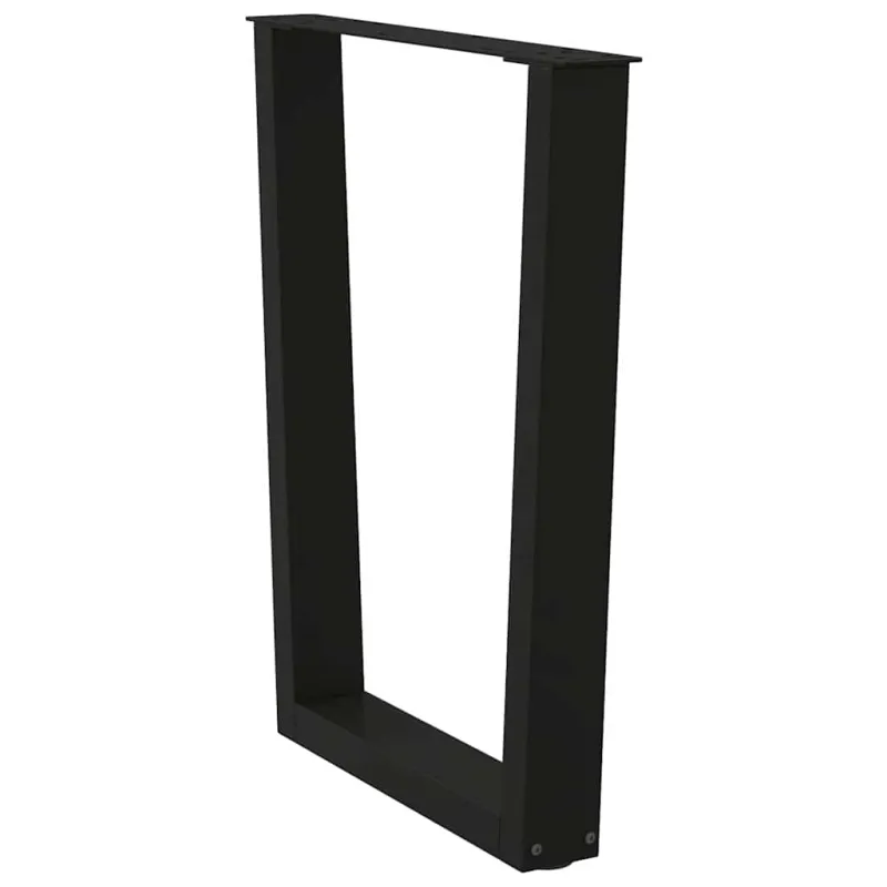 Valgomojo stalo kojelės, V formos, 2 vnt., juodos, 60x(72-73,3) cm, plienas