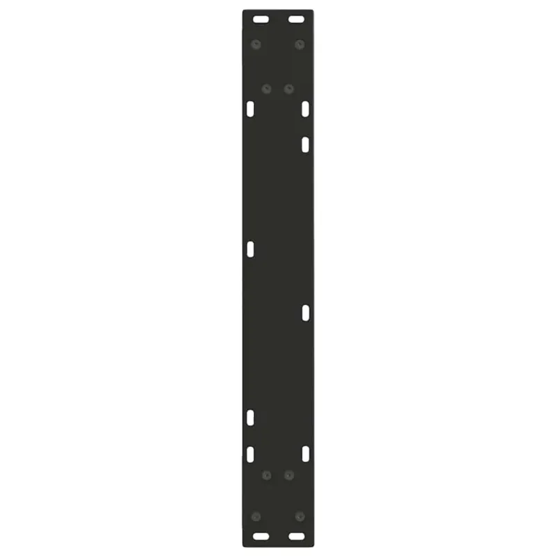 Valgomojo stalo kojelės, V formos, 2 vnt., juodos, 60x(72-73,3) cm, plienas