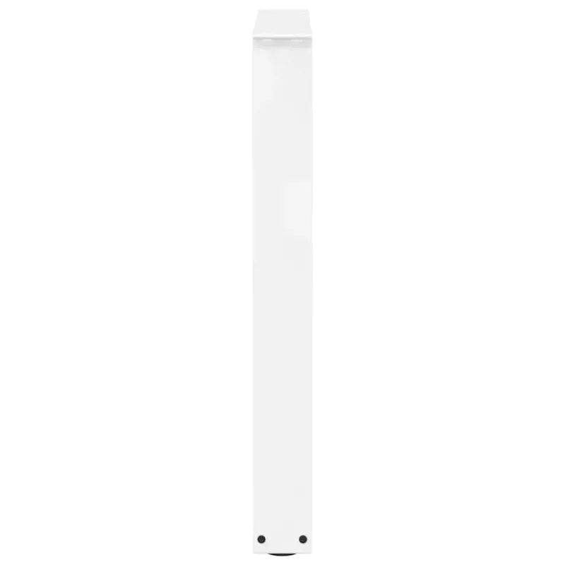 Valgomojo stalo kojelės, 2 vnt., baltos, 60x(72-73,3) cm, plienas, V formos
