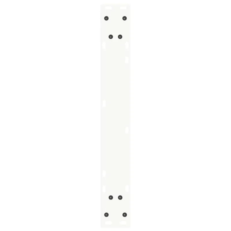 Valgomojo stalo kojelės, 2 vnt., baltos, 60x(72-73,3) cm, plienas, V formos