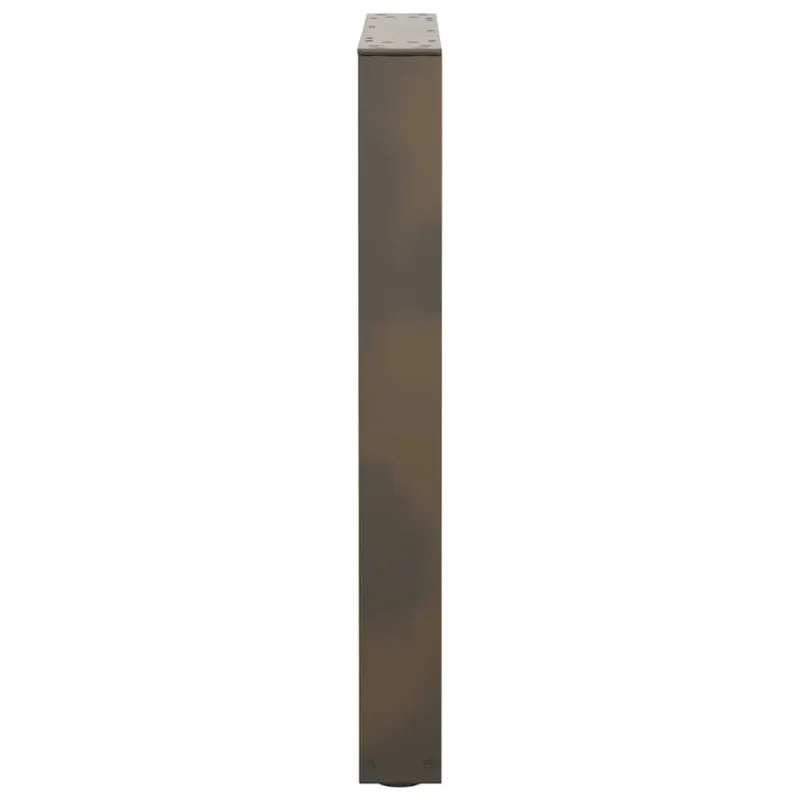 Valgomojo stalo kojelės, V formos, 2 vnt., natūralus plienas, 60x(72-73,3) cm, plienas