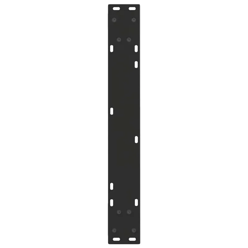 Valgomojo stalo kojelės, V formos, 2 vnt., juodos, 70x(72-73,3) cm, plienas