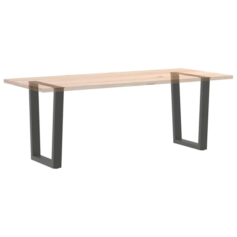 Valgomojo stalo kojos, V formos, 2 vnt., antracito spalvos, 70x(72-73,3) cm, plienas