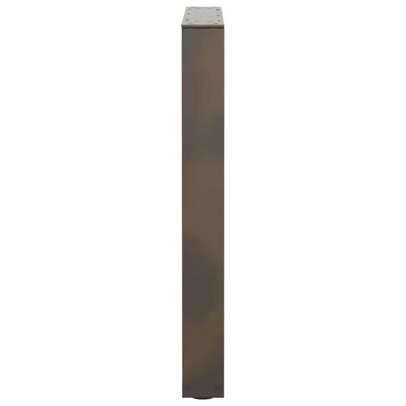 Valgomojo stalo kojelės, V formos, 2 vnt., natūralus plienas, 70x(72-73,3) cm, plienas