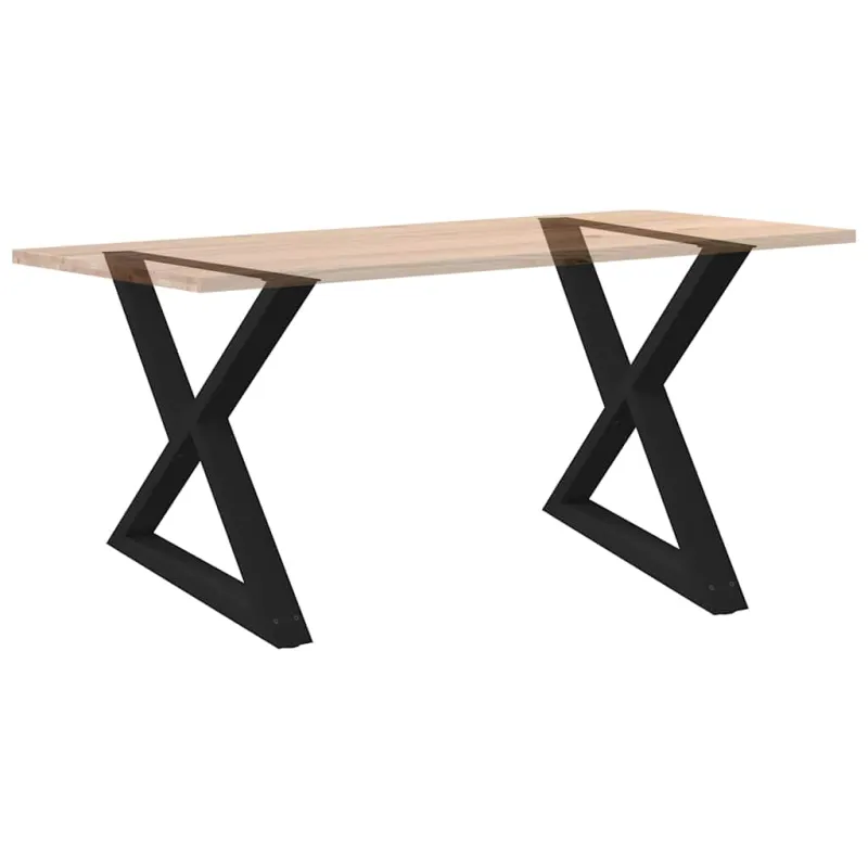 Valgomojo stalo kojos, 2 vnt., juodos, 90x(72-73,3) cm, plienas