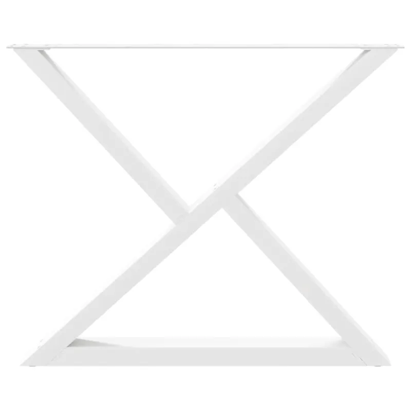 Valgomojo stalo kojos, 2 vnt., baltos, 90x(72-73,3) cm, plienas