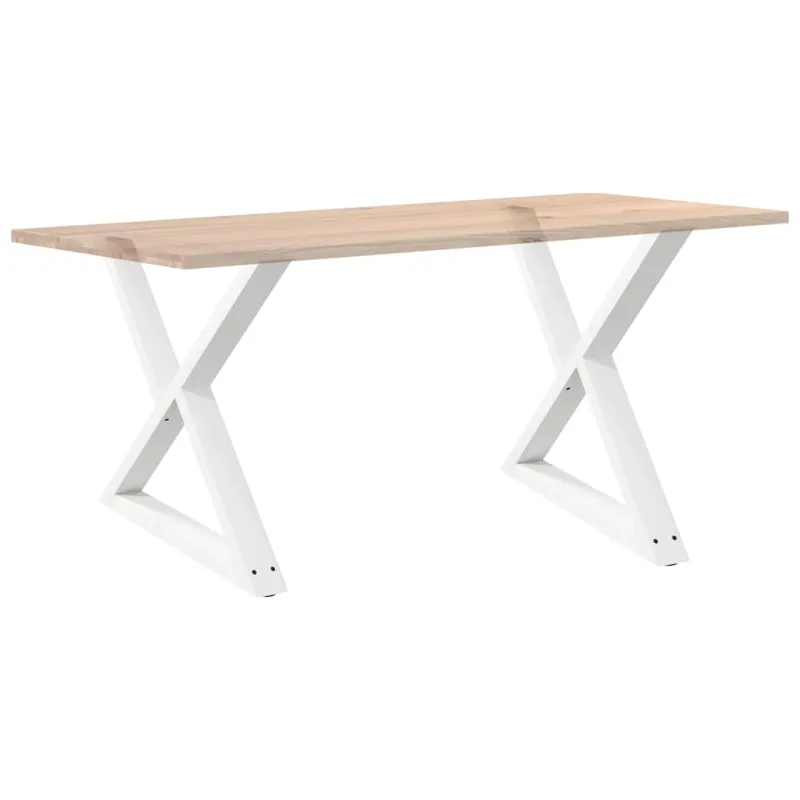 Valgomojo stalo kojos, 2 vnt., baltos, 90x(72-73,3) cm, plienas