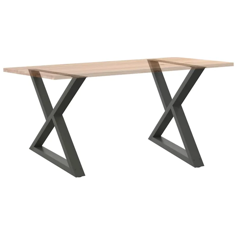Valgomojo stalo kojos, 2 vnt., antracito spalvos, 90x(72-73,3) cm, plienas