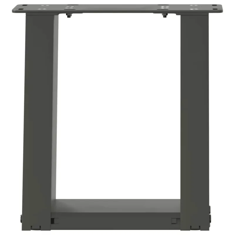 Kavos staliuko kojelės, 2 vnt., antracito spalvos, 30x(30-31) cm, plienas