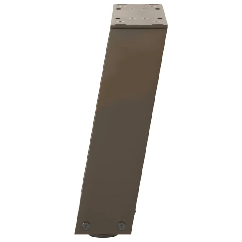 Kavos staliuko kojelės, U formos, 2 vnt., natūralus plienas, 30x(30-31) cm, plienas