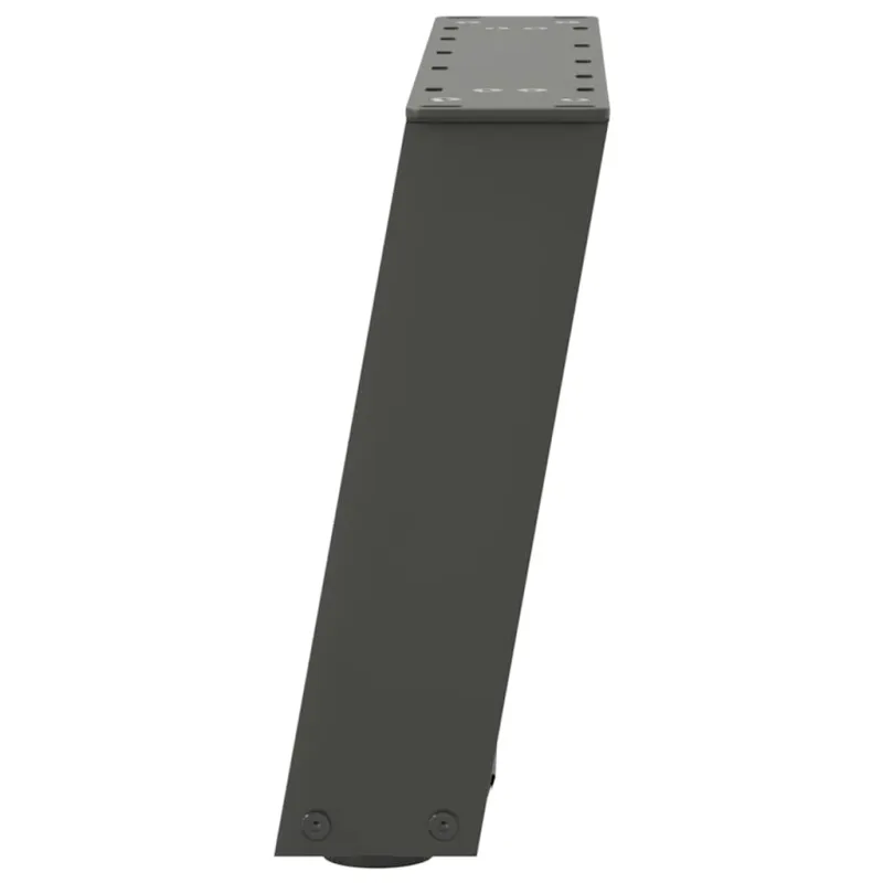 Kavos staliuko kojelės, 2 vnt., antracito spalvos, 40x(30-31) cm, plienas, U formos