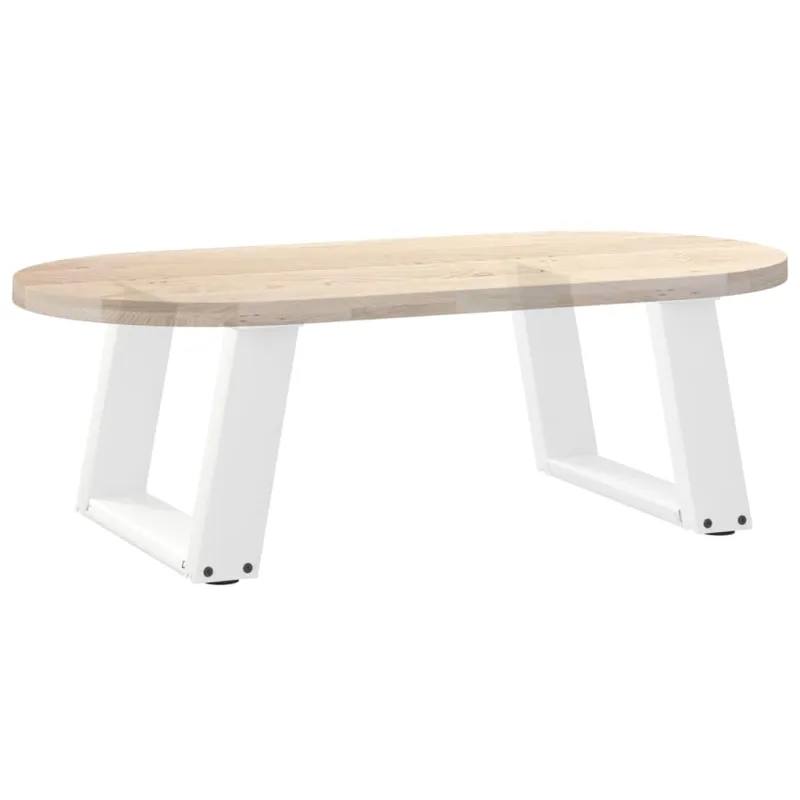 Kavos staliuko kojelės, 2 vnt., baltos, 50x(30-31) cm, plienas, U formos