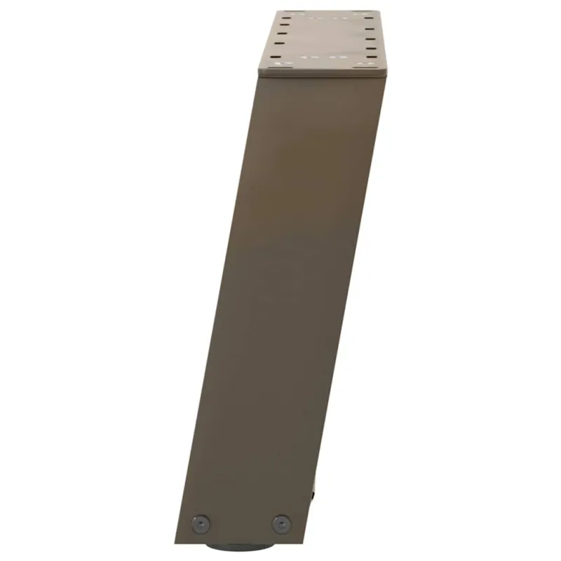 Kavos staliuko kojelės, U formos, 2 vnt., natūralus plienas, 50x(30-31) cm, plienas