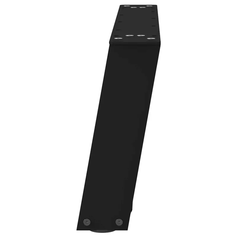 Kavos staliuko kojelės, 2 vnt., juodos, 70x(30-31) cm, plienas, U formos