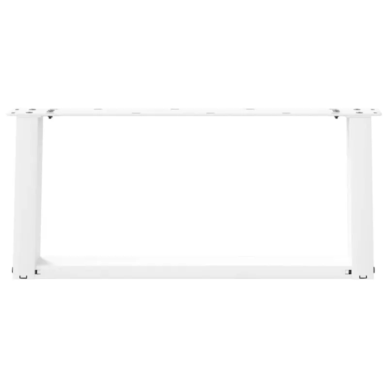 Kavos staliuko kojelės, 2 vnt., baltos, 70x(30-31) cm, plienas, U formos