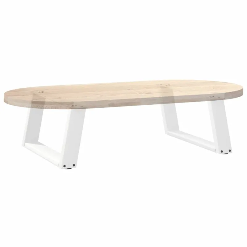 Kavos staliuko kojelės, 2 vnt., baltos, 70x(30-31) cm, plienas, U formos