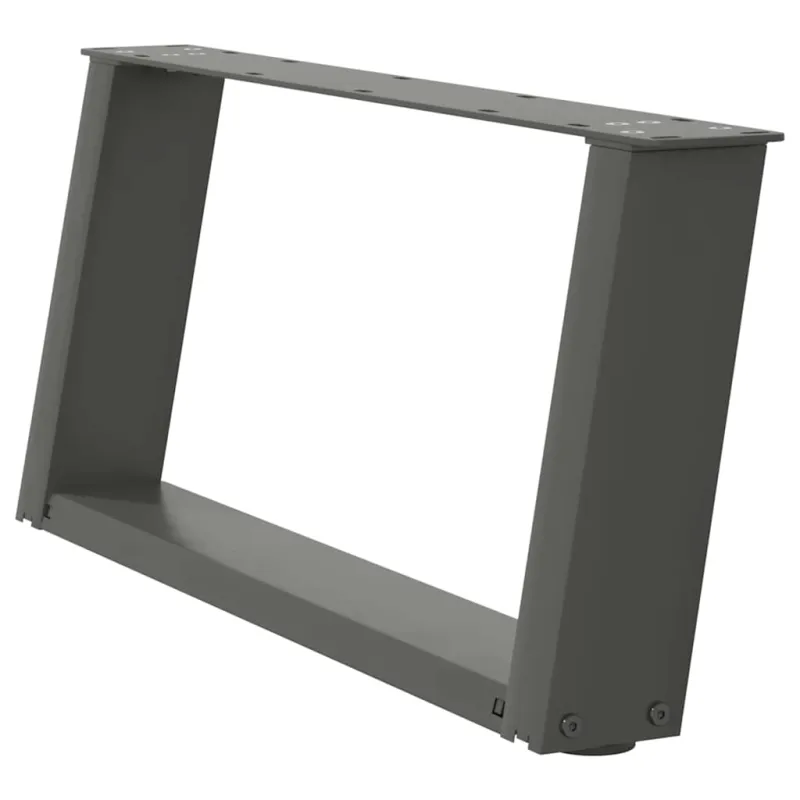 Kavos staliuko kojelės, 2 vnt., antracito spalvos, 70x(30-31) cm, plienas
