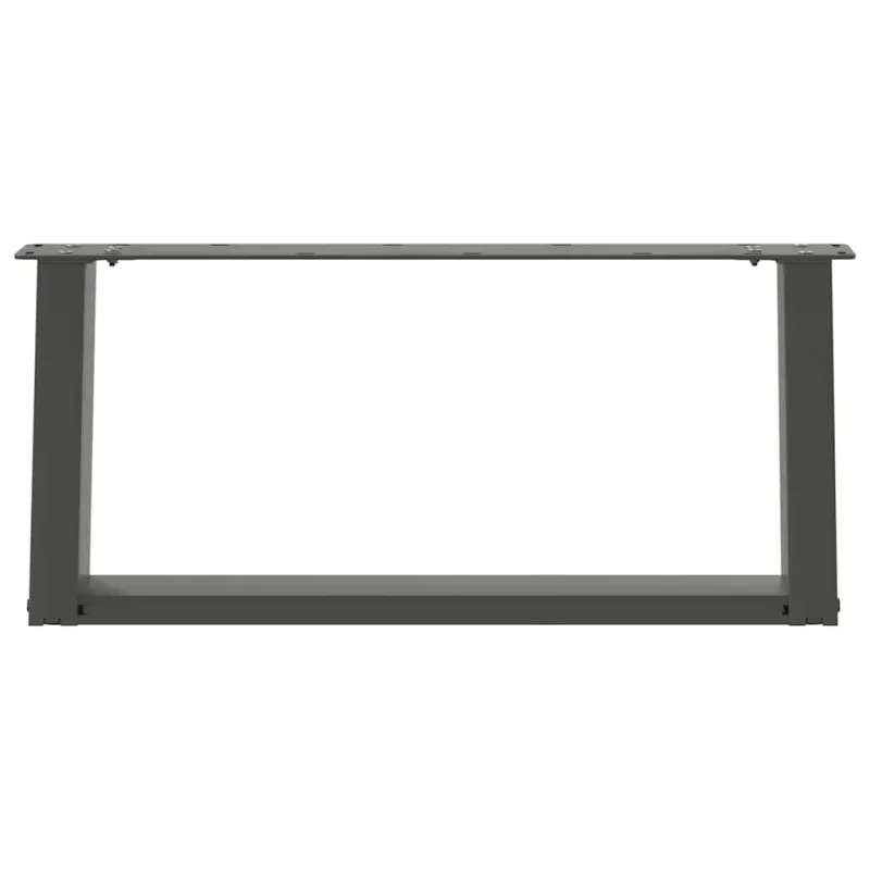 Kavos staliuko kojelės, 2 vnt., antracito spalvos, 70x(30-31) cm, plienas