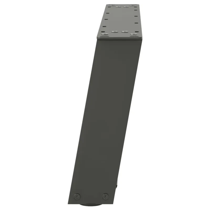 Kavos staliuko kojelės, 2 vnt., antracito spalvos, 70x(30-31) cm, plienas