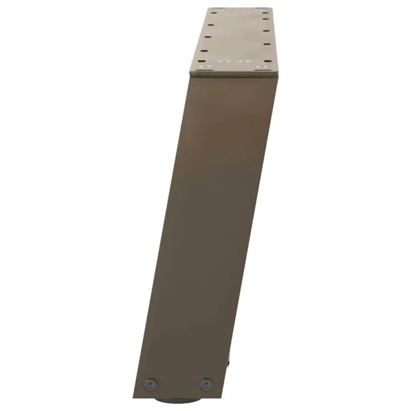 Kavos staliuko kojelės, U formos, 2 vnt., natūralus plienas, 70x(30-31) cm, plienas