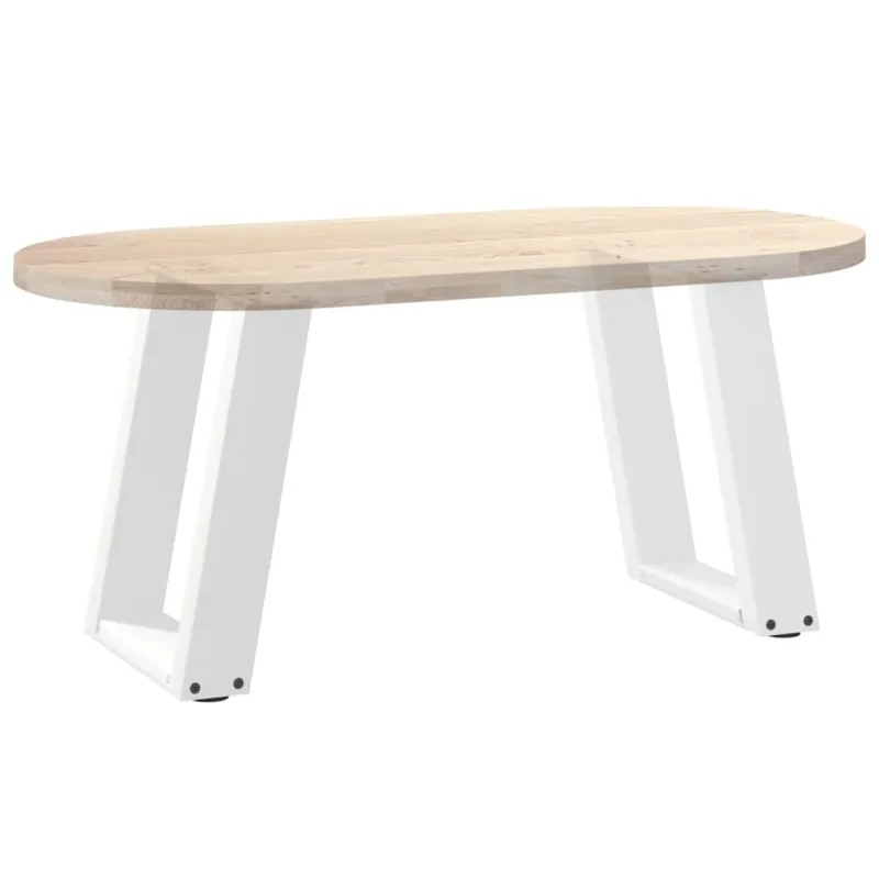 Kavos staliuko kojelės, 2 vnt., baltos, 28x(42-43) cm, plienas, U formos