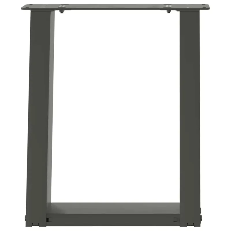 Kavos staliuko kojelės, 2 vnt., antracito spalvos, 28x(42-43) cm, plienas