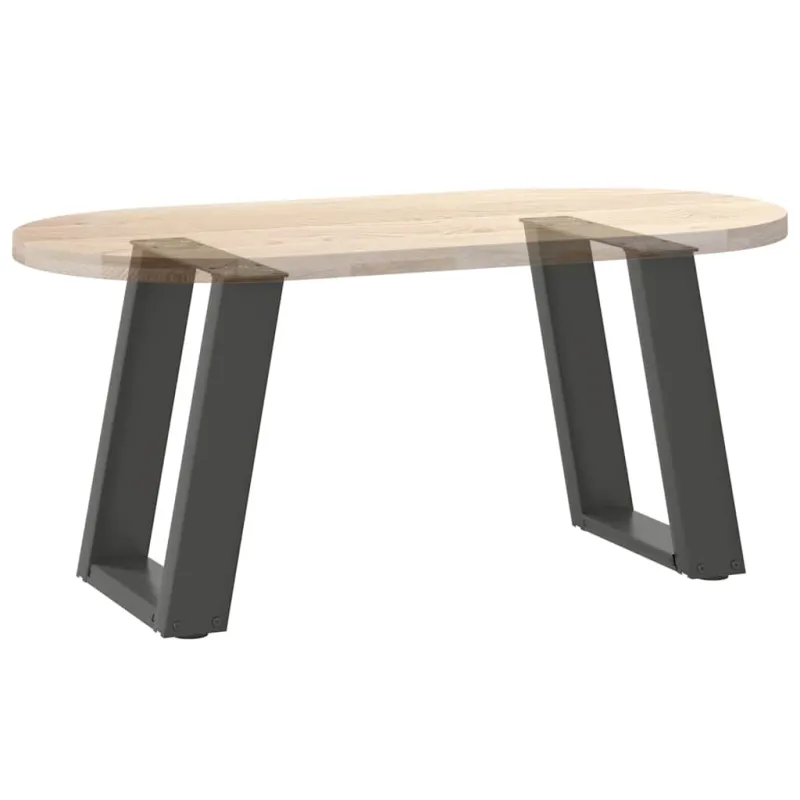 Kavos staliuko kojelės, 2 vnt., antracito spalvos, 28x(42-43) cm, plienas