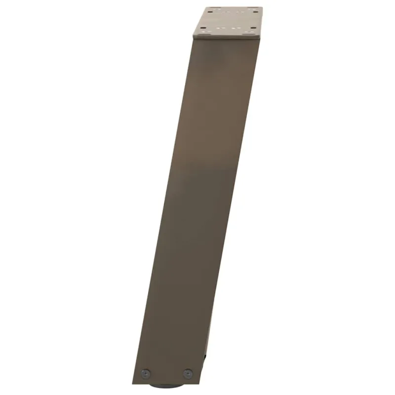Kavos staliuko kojelės, U formos, 2 vnt., natūralus plienas, 28x(42-43) cm, plienas