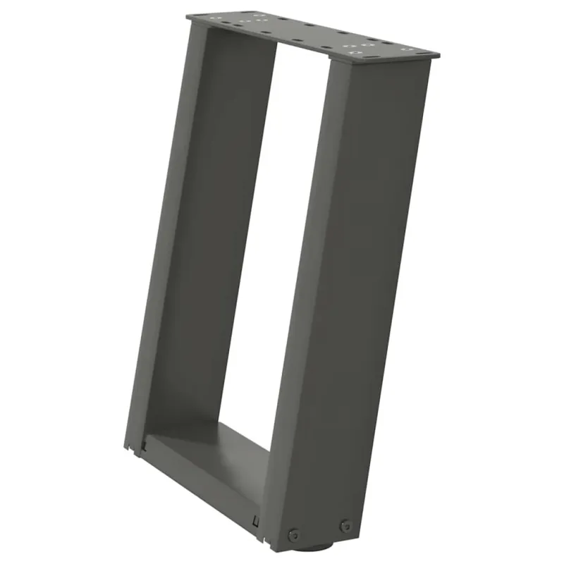 Kavos staliuko kojelės, 2 vnt., antracito spalvos, 38x(42-43) cm, plienas