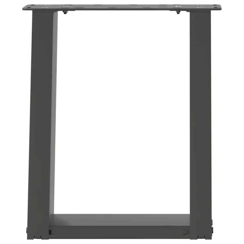 Kavos staliuko kojelės, 2 vnt., antracito spalvos, 38x(42-43) cm, plienas