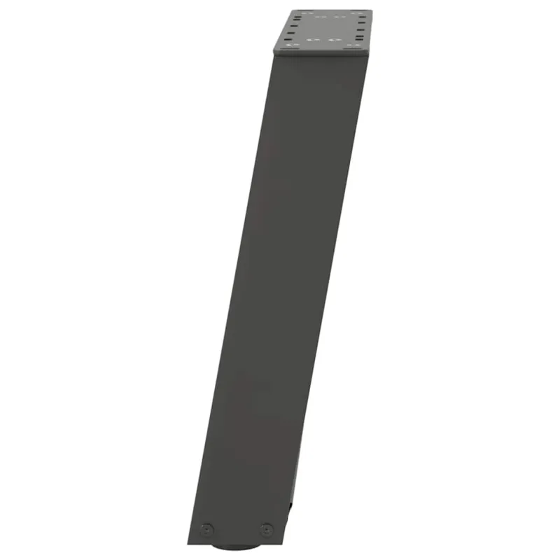 Kavos staliuko kojelės, 2 vnt., antracito spalvos, 38x(42-43) cm, plienas