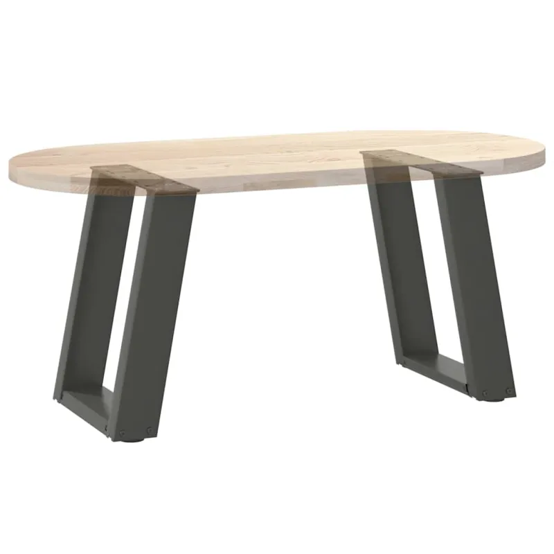 Kavos staliuko kojelės, 2 vnt., antracito spalvos, 38x(42-43) cm, plienas