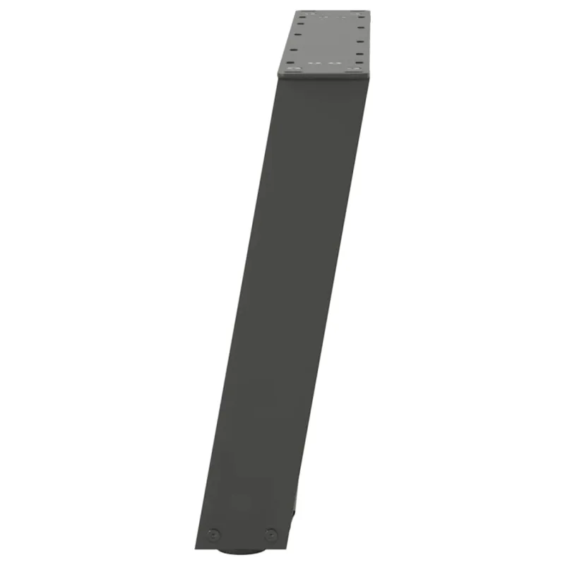 Kavos staliuko kojelės, 2 vnt., antracito spalvos, 50x(42-43) cm, plienas