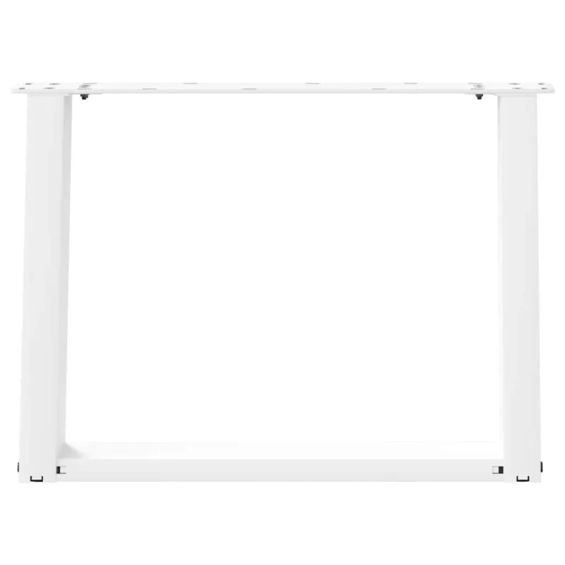 Kavos staliuko kojelės, 2 vnt., baltos, 60x(42-43) cm, plienas, U formos