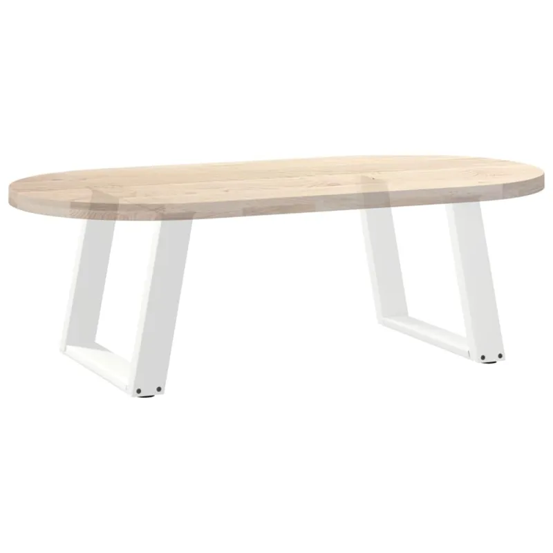 Kavos staliuko kojelės, 2 vnt., baltos, 60x(42-43) cm, plienas, U formos