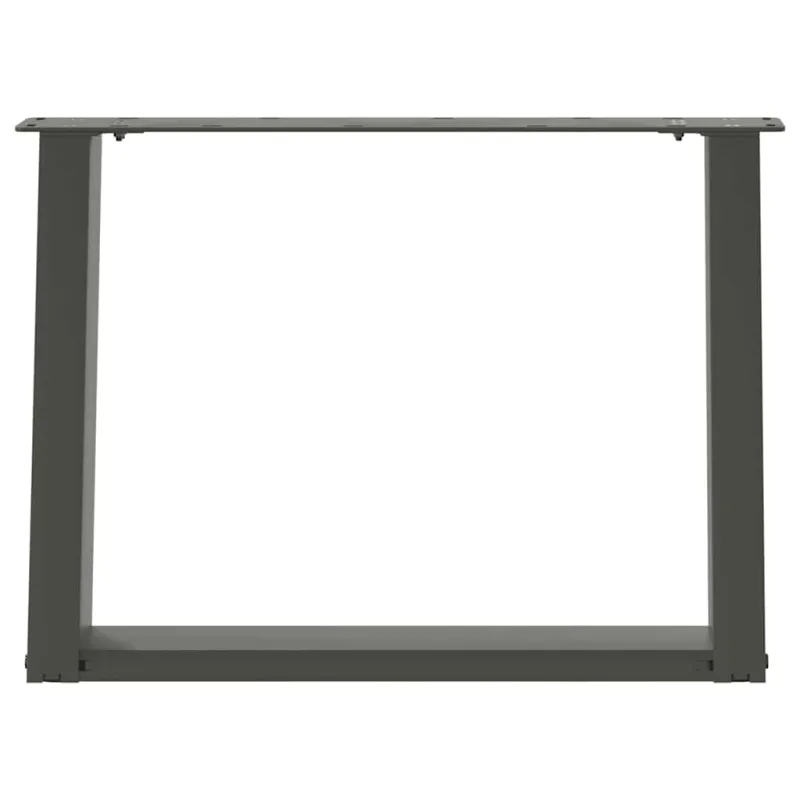 Kavos staliuko kojelės, 2 vnt., antracito spalvos, 60x(42-43) cm, plienas