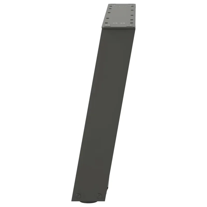 Kavos staliuko kojelės, 2 vnt., antracito spalvos, 60x(42-43) cm, plienas