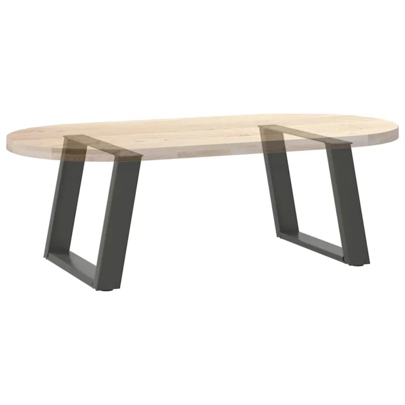 Kavos staliuko kojelės, 2 vnt., antracito spalvos, 60x(42-43) cm, plienas