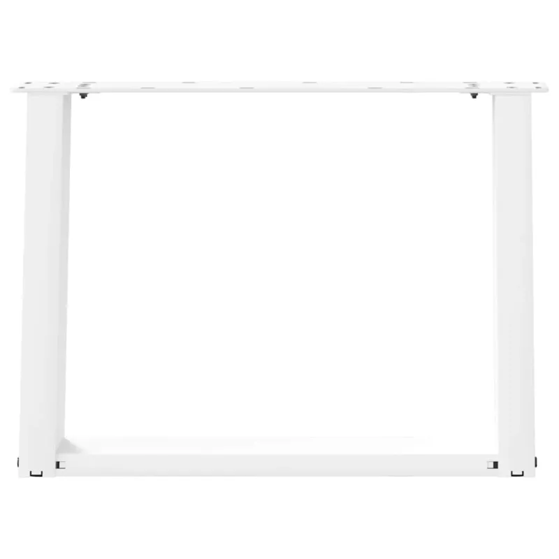 Kavos staliuko kojelės, 2 vnt., baltos, 70x(42-43) cm, plienas, U formos
