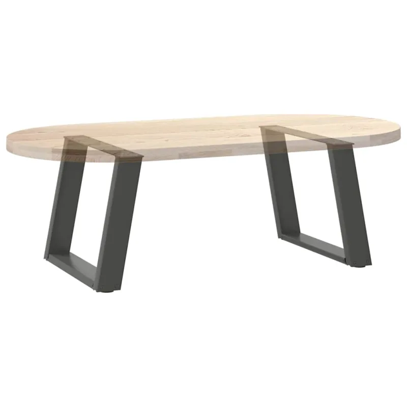 Kavos staliuko kojelės, 2 vnt., antracito spalvos, 70x(42-43) cm, plienas