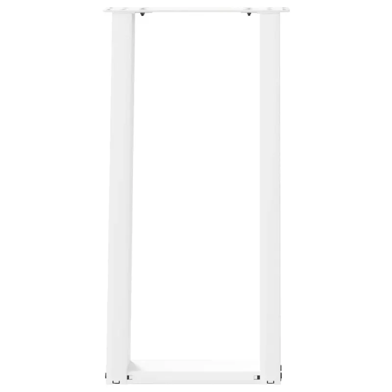Konsolinio stalo kojelės, U formos, 2 vnt., baltos, 28x(72-73) cm, plienas