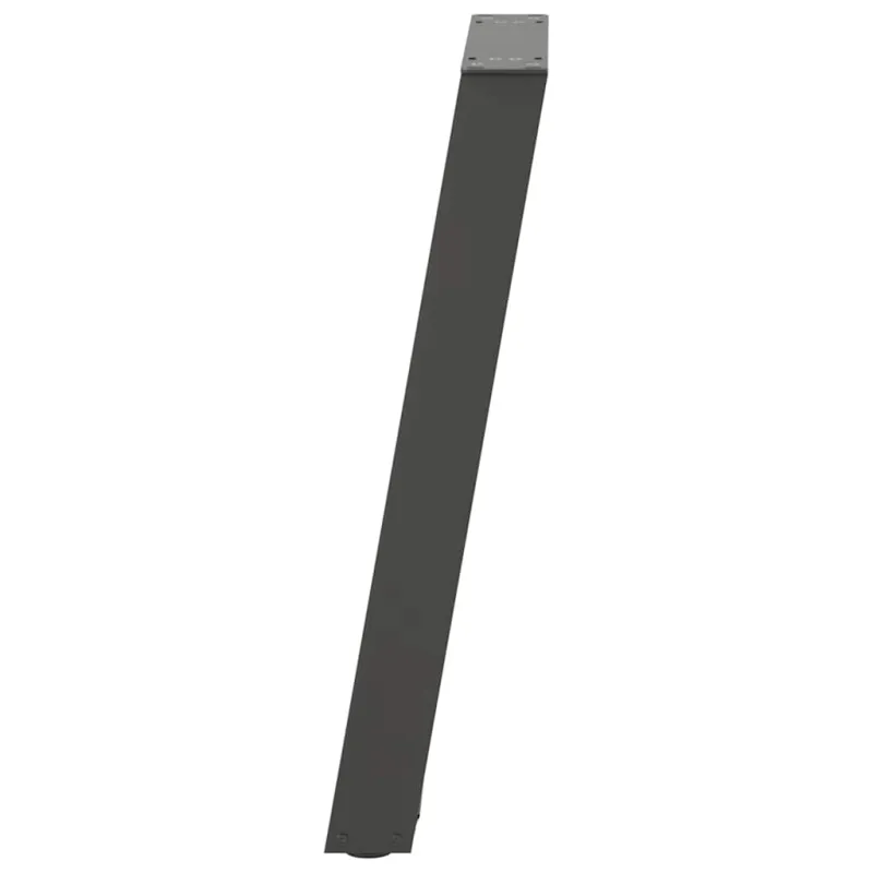 Konsolinio stalo kojelės, U formos, 2 vnt., antracito spalvos, 28x(72-73) cm, plienas