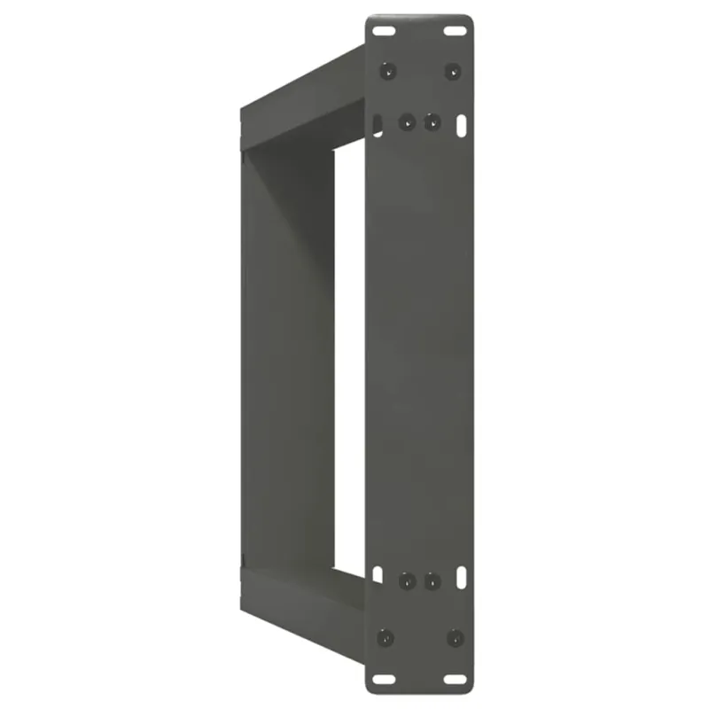 Konsolinio stalo kojelės, U formos, 2 vnt., antracito spalvos, 28x(72-73) cm, plienas