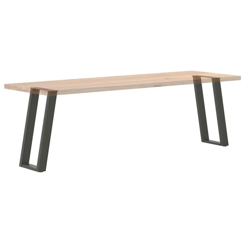 Konsolinio stalo kojelės, U formos, 2 vnt., antracito spalvos, 28x(72-73) cm, plienas
