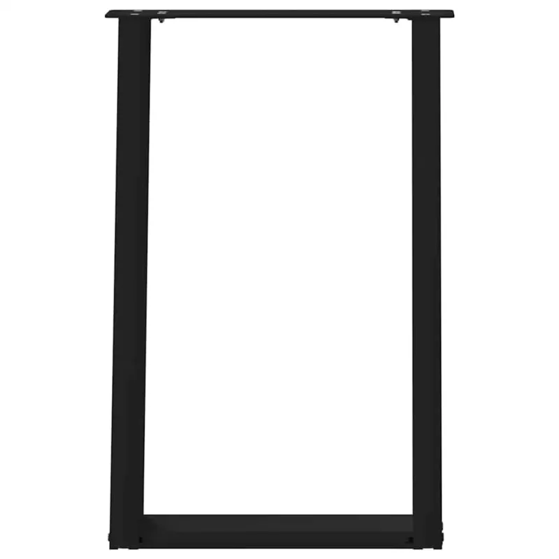 Valgomojo stalo kojelės, U formos, 2 vnt., juodos, 50x(72-73) cm, plienas