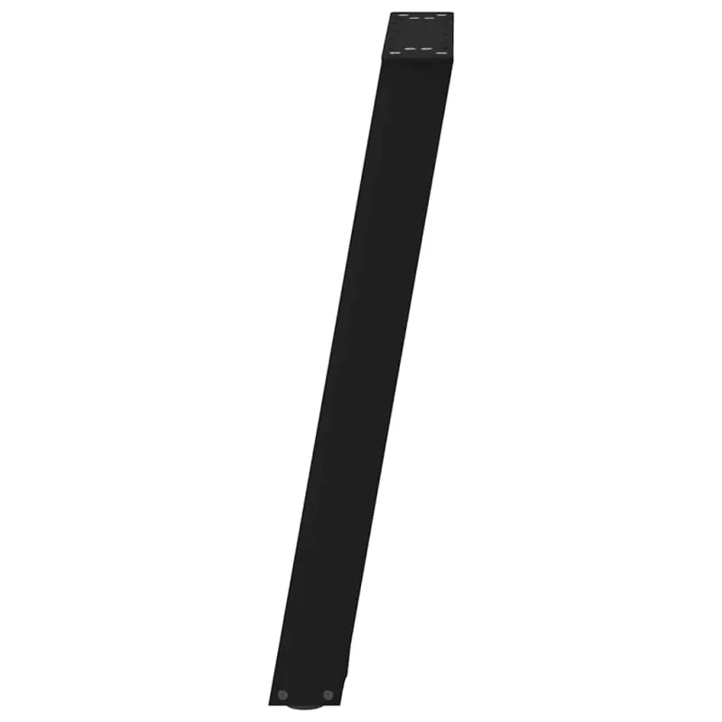 Valgomojo stalo kojelės, U formos, 2 vnt., juodos, 50x(72-73) cm, plienas