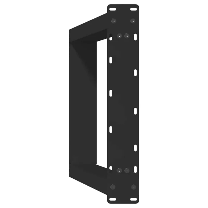 Valgomojo stalo kojelės, 2 vnt., juodos, 60x(72-73) cm, plienas, U formos