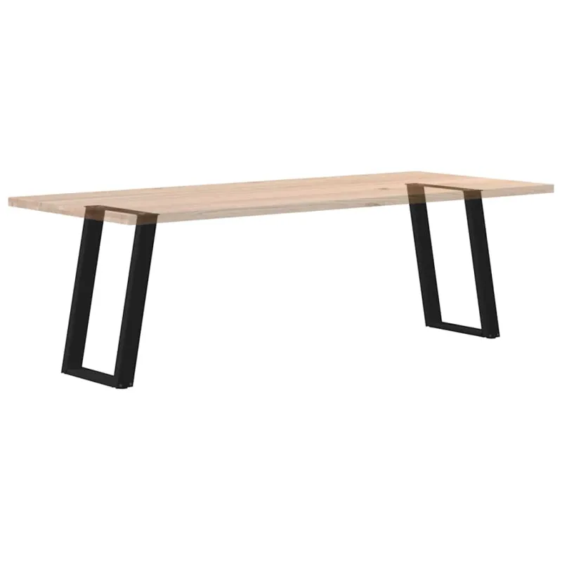 Valgomojo stalo kojelės, 2 vnt., juodos, 60x(72-73) cm, plienas, U formos